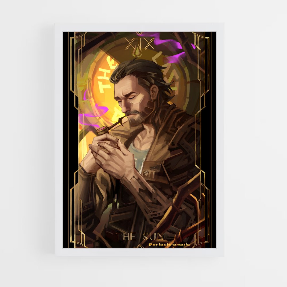 Poster La Sorcière des Ombres – affiche League Of Legends (vue 3)